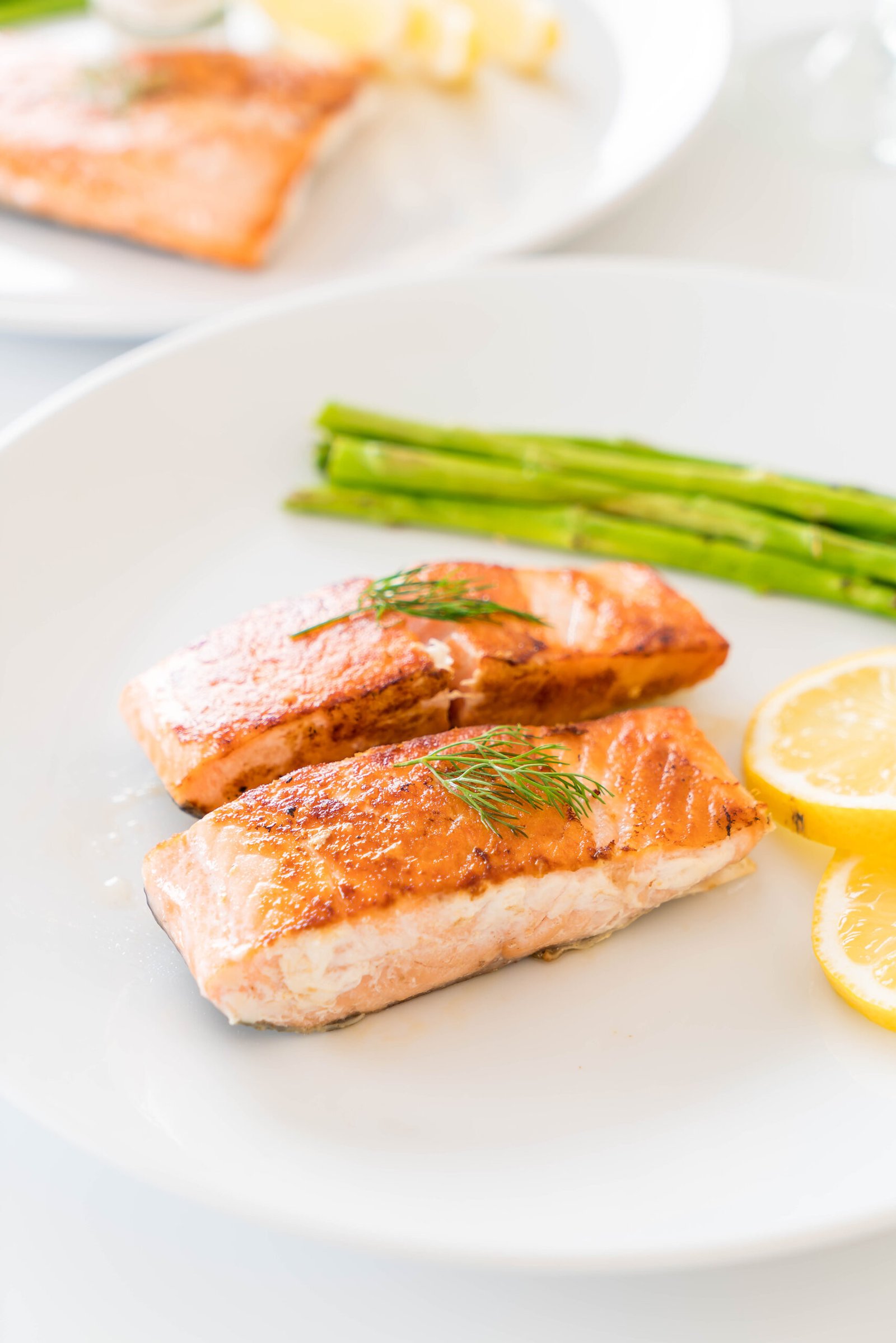 Restaurant 2 grilled salmon steak scaled